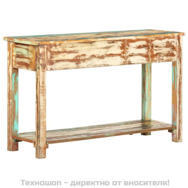 Конзолна маса, 120x40x75 см, регенерирано дърво масив