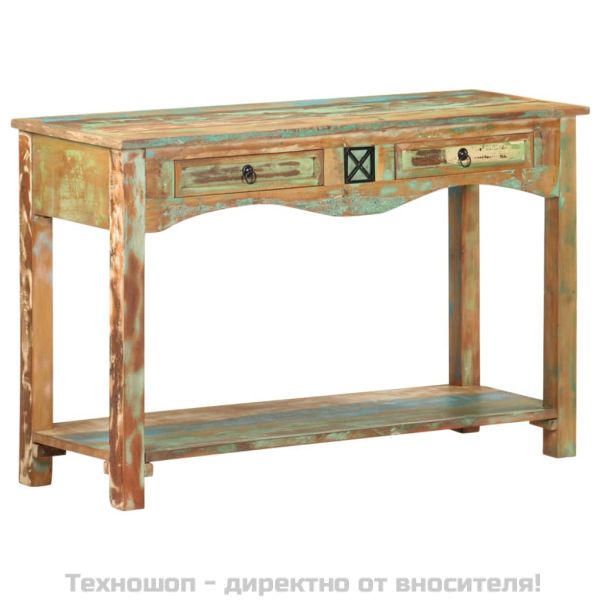 Конзолна маса, 120x40x75 см, регенерирано дърво масив