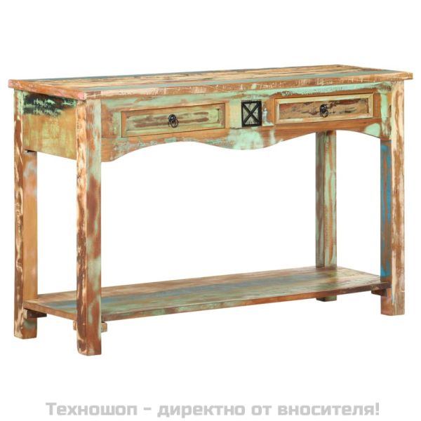 Конзолна маса, 120x40x75 см, регенерирано дърво масив