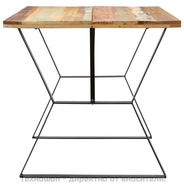 Трапезна маса, 140x80x76 cм, регенерирано дърво масив