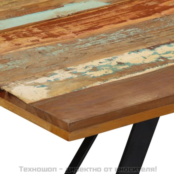 Трапезна маса, 140x80x76 cм, регенерирано дърво масив