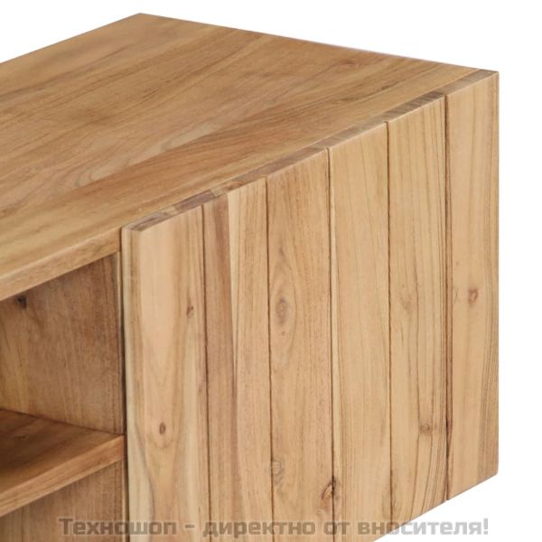 ТВ шкаф, 140x30x45 см, акациево дърво масив