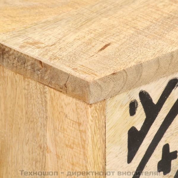 ТВ шкаф, 100x30x45 см, мангово дърво масив