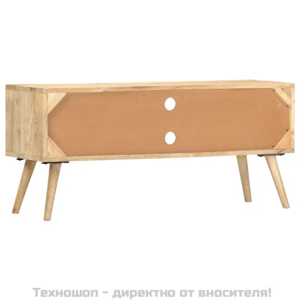 ТВ шкаф, 100x30x45 см, мангово дърво масив