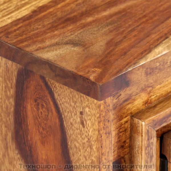 ТВ шкаф, 118x30x40 cм, акациево дърво масив