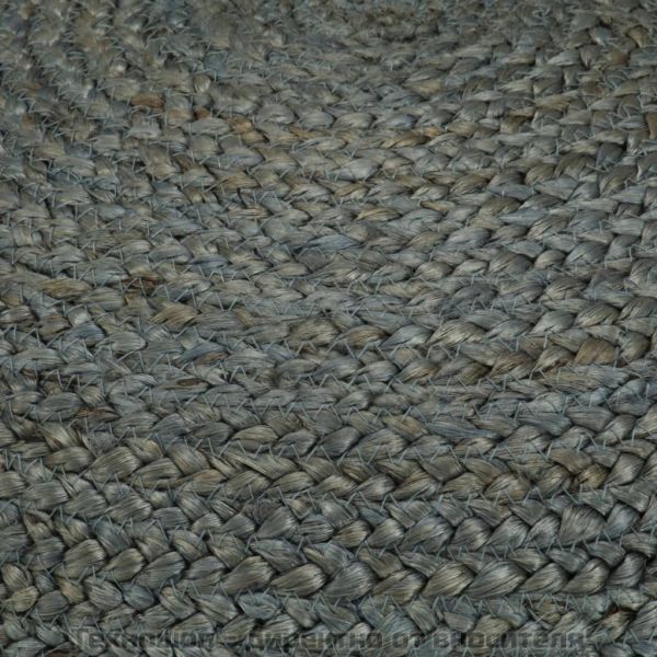 Ръчно изработен пуф, маслинено зелено, 45x30 см, юта