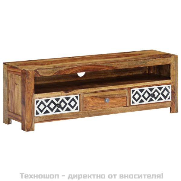 ТВ шкаф, 120x30x40 cм, акациево дърво масив