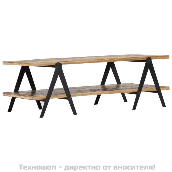 Маса за кафе, 115x60x40 см, регенерирано дърво масив