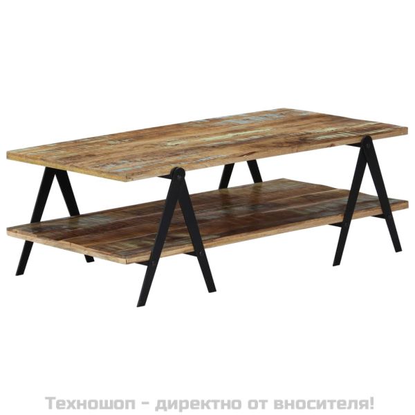 Маса за кафе, 115x60x40 см, регенерирано дърво масив