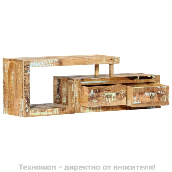 ТВ шкаф, 120x30x40 cм, регенерирано дърво масив