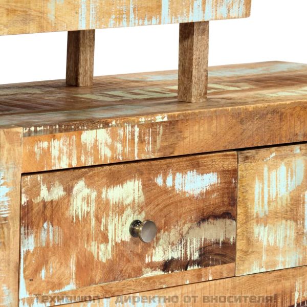 ТВ шкаф, 120x30x40 cм, регенерирано дърво масив