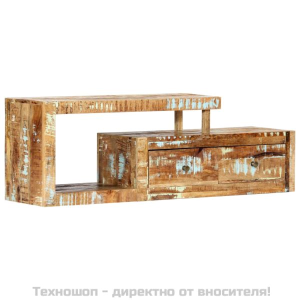 ТВ шкаф, 120x30x40 cм, регенерирано дърво масив