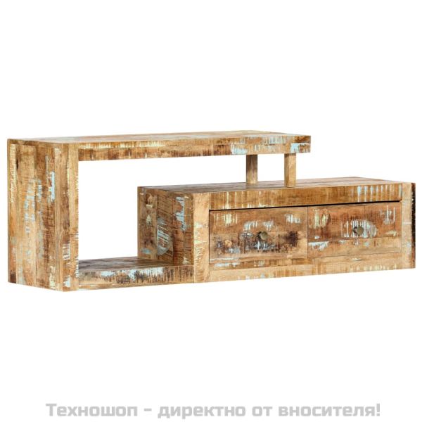 ТВ шкаф, 120x30x40 cм, регенерирано дърво масив