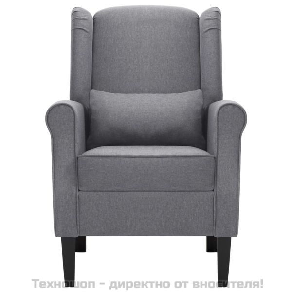 Фотьойл, тъмносив, текстил