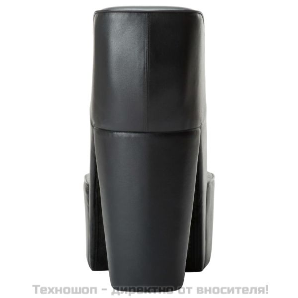 Стол във форма на обувка на висок ток, черен, изкуствена кожа