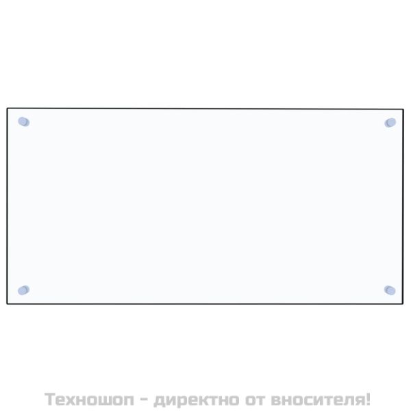 Кухненски гръб, прозрачен, 80x40 см, закалено стъкло