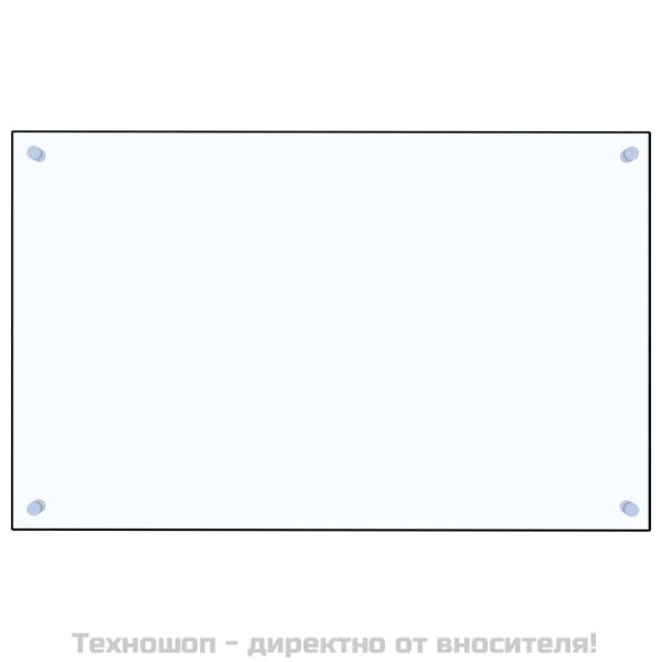 Кухненски гръб, прозрачен, 80x50 см, закалено стъкло