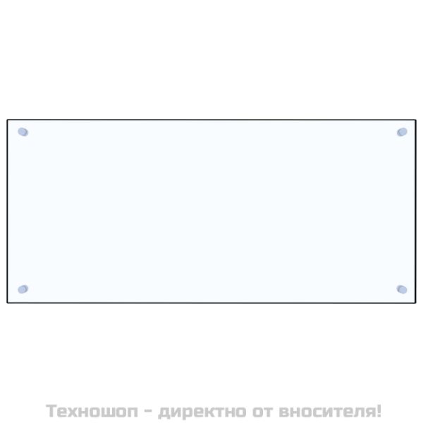Кухненски гръб, прозрачен, 90x40 см, закалено стъкло