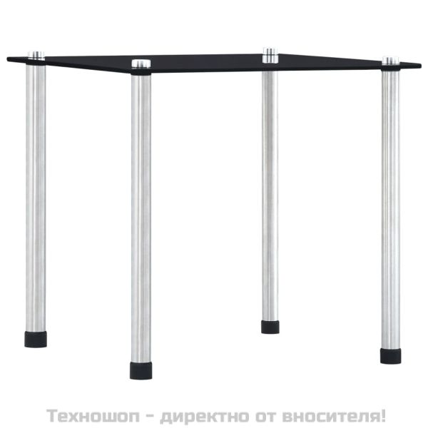 Стифиращи маси, 3 бр, черни, закалено стъкло