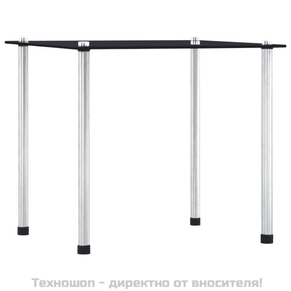 Стифиращи маси, 3 бр, черни, закалено стъкло