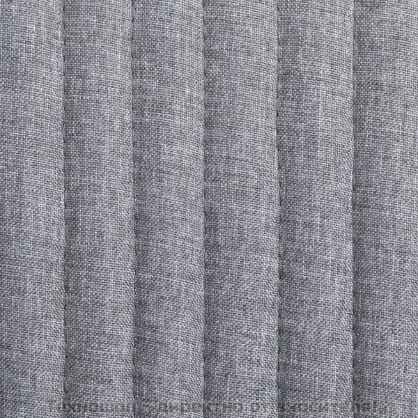 Трапезни столове, 2 бр, светлосиви, текстил