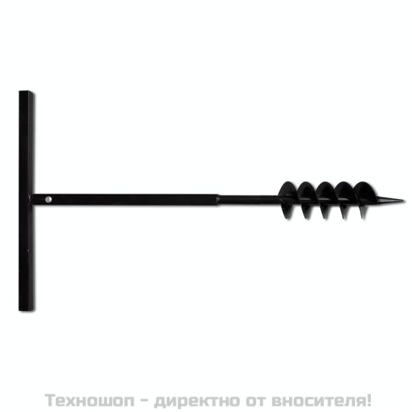 Комплект свредло за земя 100 мм с дръжка и стоманени удължители 9 м