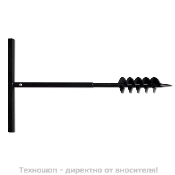 Комплект свредло за земя 100 мм с дръжка и стоманени удължители 13 м