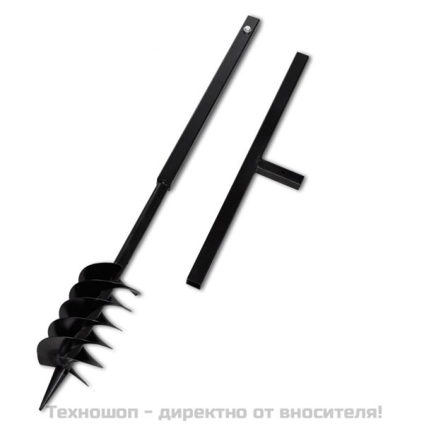 Комплект свредло за земя 120 мм с дръжка и стоманени удължители 13 м