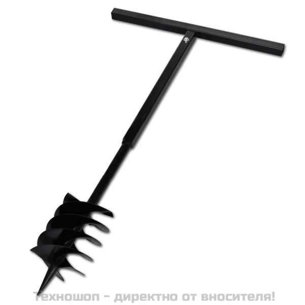 Комплект свредло за земя 180 мм с дръжка и стоманени удължители 13 м