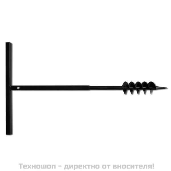 Комплект свредло за земя 80 мм с дръжка и стоманени удължители 5 м