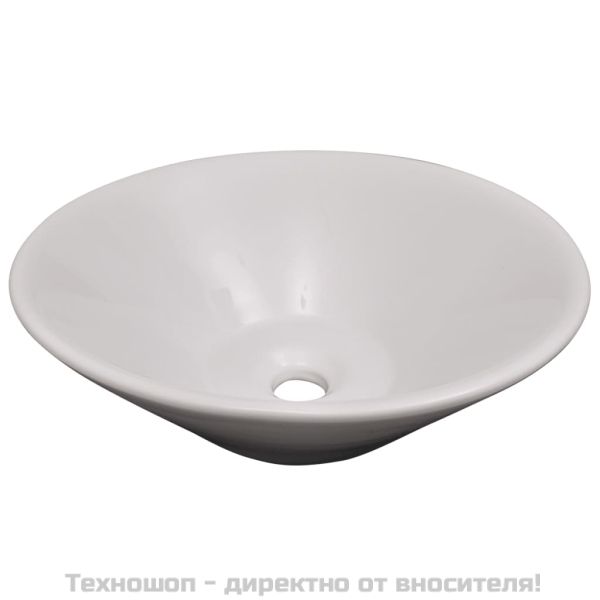 комплект мебели от 9 части и мивка за баня, черен цвят