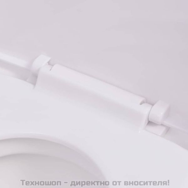 Окачена тоалетна чиния, със скрито казанче, керамична, бяла