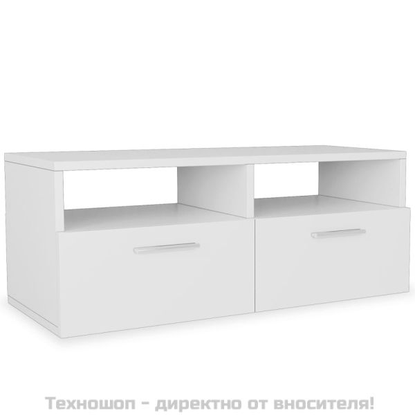 ТВ шкафове, 2 бр, инженерно дърво, 95x35x36 см, бели
