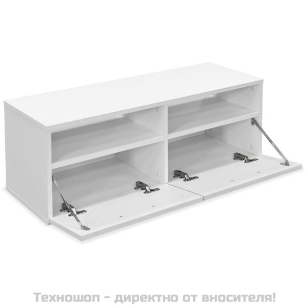 ТВ шкафове, 2 бр, инженерно дърво, 95x35x36 см, бели