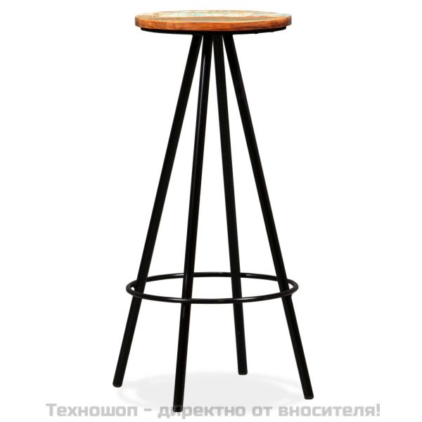 Бар комплект, 5 части, регенерирано дърво масив