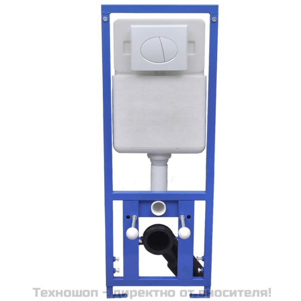 Окачена тоалетна чиния, със скрито казанче, керамична, черна