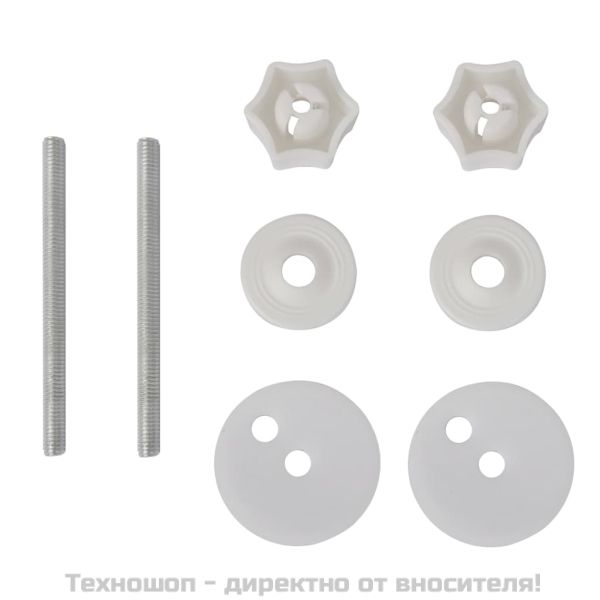 Тоалетни седалки с плавно затваряне, 2 бр, МДФ, бели