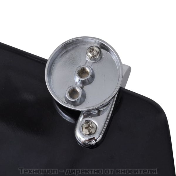 Тоалетни седалки с капаци, 2 бр, МДФ, черни