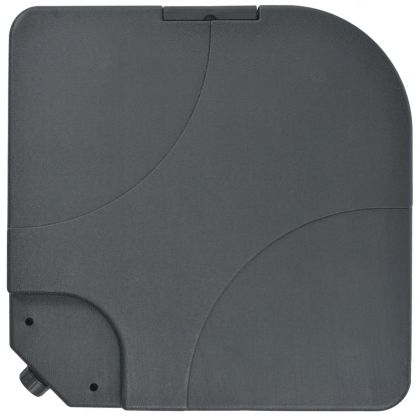 Градински чадър, с преносима основа, антрацит