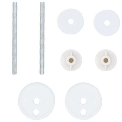 WC тоалетни седалки, 2 бр, с капаци, МДФ, дизайн бамбук