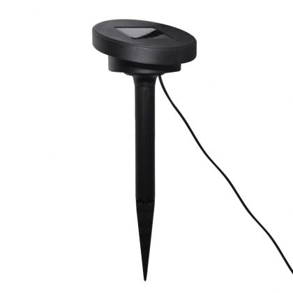 Градински лампи, 6 бр, LED, с анкери и соларни панели