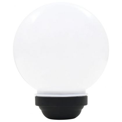 Външни соларни лампи 6 бр LED сферични 20 см RGB