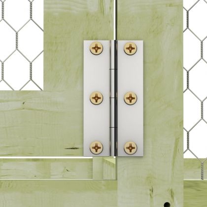 Клетка за пилета, 1,5x6x1,5 м, импрегниран бор