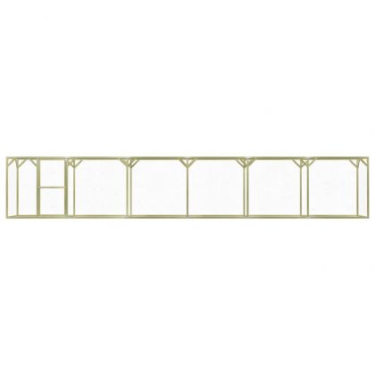 Клетка за пилета, 1,5x9x1,5 м, импрегниран бор