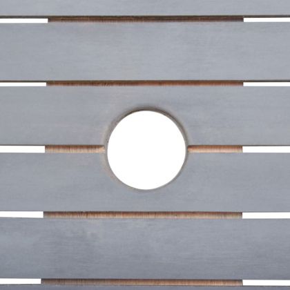 Градински трапезен комплект, 9 части, акация масив, сив