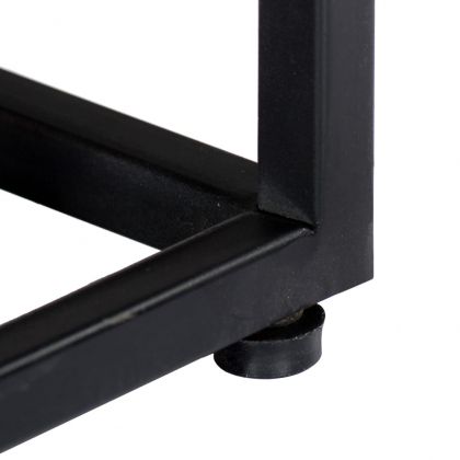 ТВ шкаф, 120x30x40 cм, регенерирано дърво масив и стомана