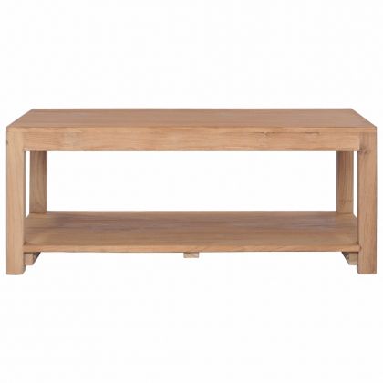 Маса за кафе, 100x50x40 см, тиково дърво масив