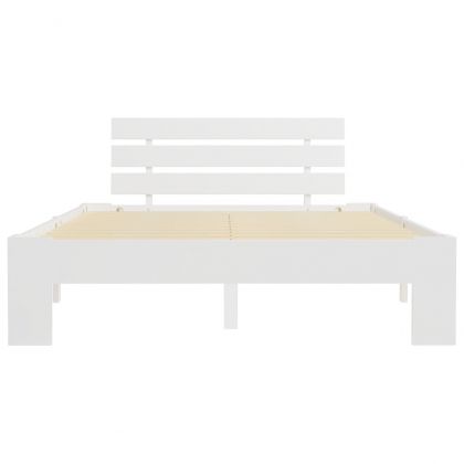 Рамка за легло, бяла, бор масив, 140х200 см