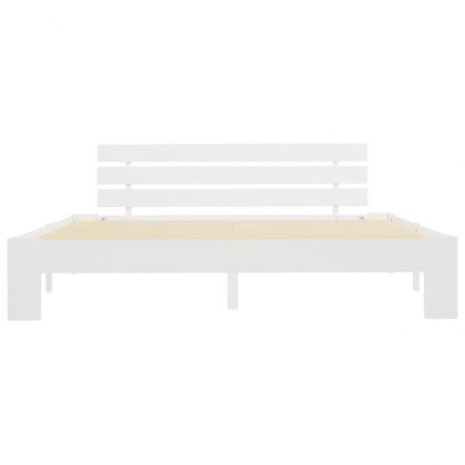 Рамка за легло, бяла, бор масив, 160х200 см
