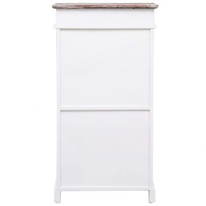 Шкаф за обувки, кафяв, 50x28x98 см, дърво от пауловния